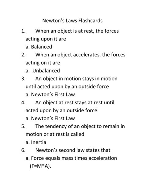 Physics Unit 8: Newton's 3rd Law Flashcards .